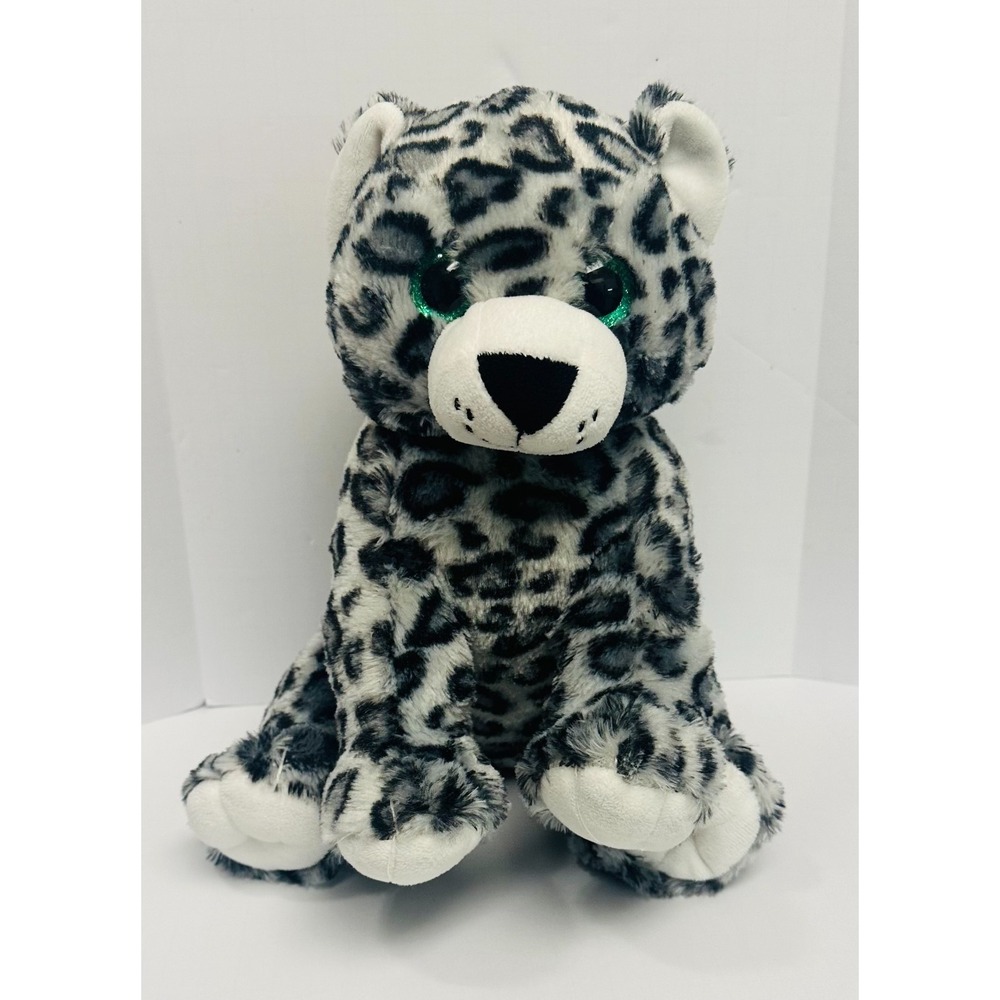 The Bear Factory Snow Leopard 12" Stuffed Animal Plush w Hidden Pocket 2001